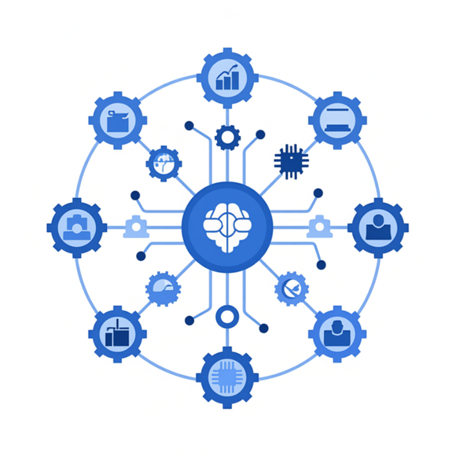 AI network illustration
