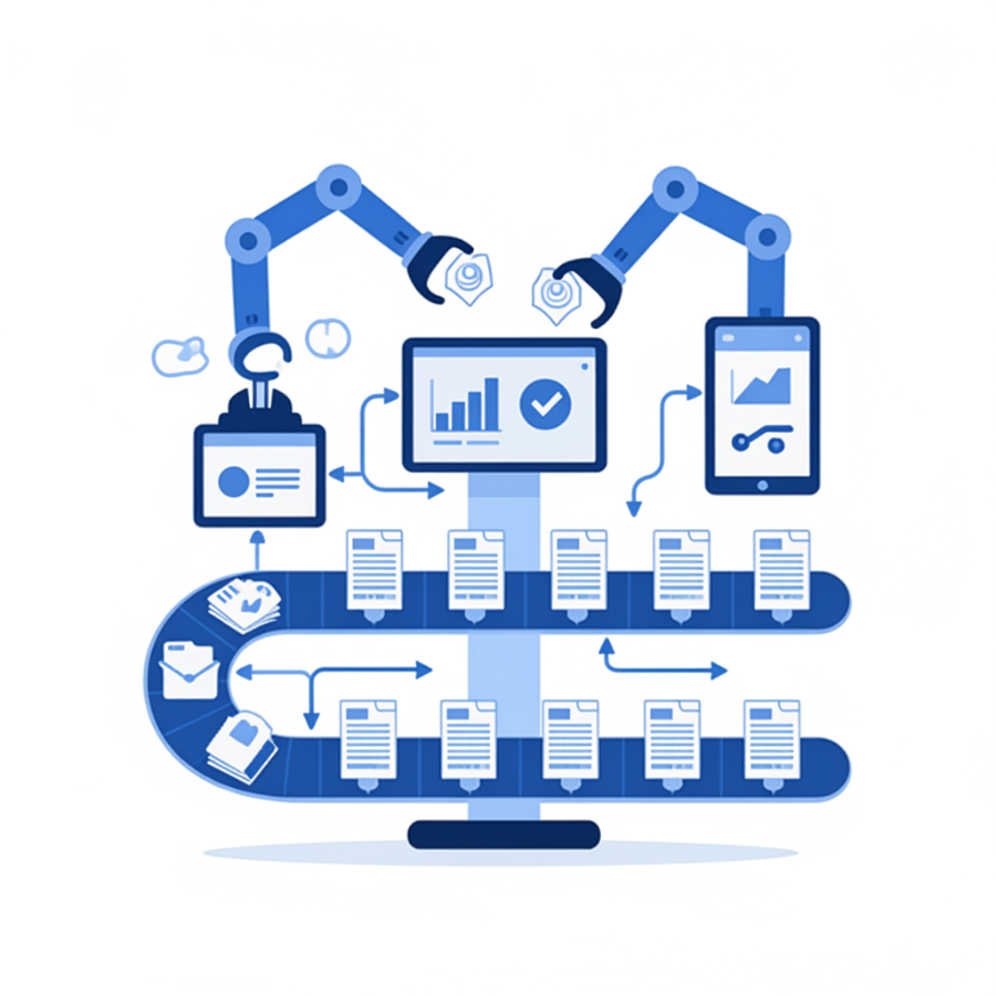 Workflow automation illustration