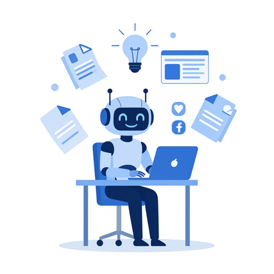 AI chatbot illustration