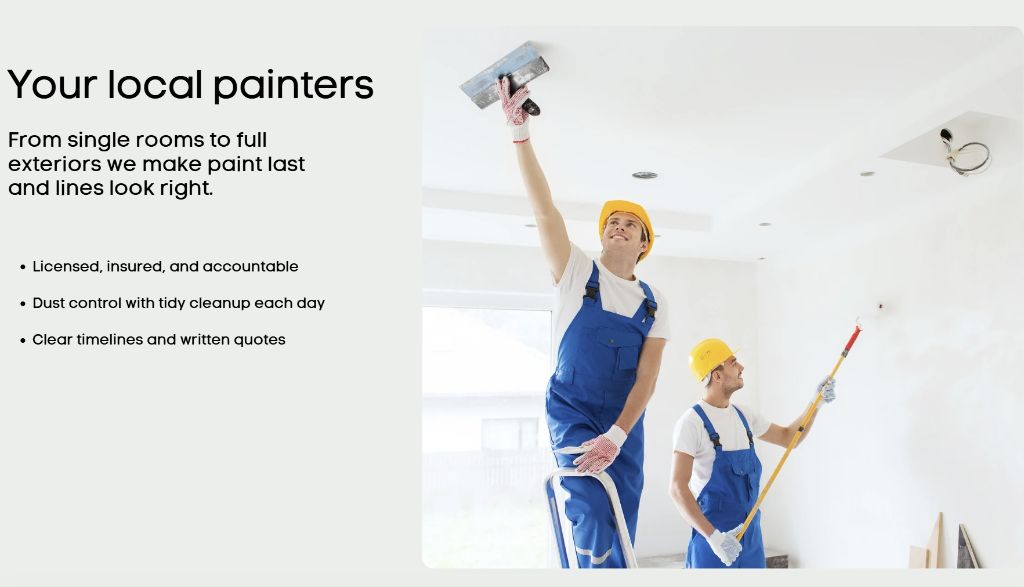 Professional website client example