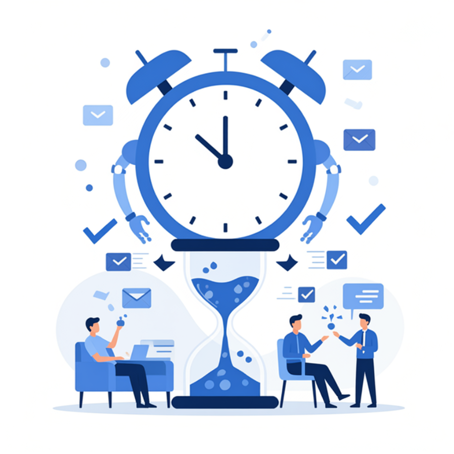 Time and automation illustration
